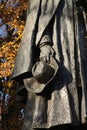 Lincoln, UK, 6th November, Tennyson Memorial and Statue in the grounds of Lincoln Cathedral