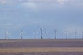 The Lincs Wind Farm off the coast of Skegness in Lincolnshire Royalty Free Stock Photo