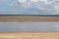 The Lincs Wind Farm off the coast of Skegness in Lincolnshire Royalty Free Stock Photo