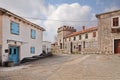 Lindar, Pazin, Istria, Croatia: the village square