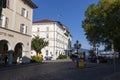 On the streets of the old town on the island of Lindau