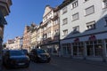 On the streets of the old town on the island of Lindau