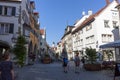 On the streets of the old town on the island of Lindau