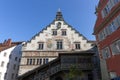 On the streets of the old town on the island of Lindau