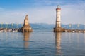 Lindau harbor Royalty Free Stock Photo