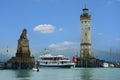 Lindau harbor at Lake Constance