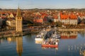 Lindau Harbour on Bodensee, Germany Royalty Free Stock Photo