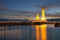 Lindau harbour on Lake Bodensee, Germany Royalty Free Stock Photo