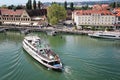 Ship in Lindau Port, Bodensee, Germany Royalty Free Stock Photo