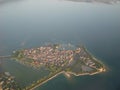 Lindau from the sky Royalty Free Stock Photo