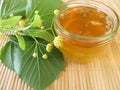 Linden flowers jam Royalty Free Stock Photo