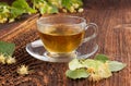 Linden herbal tea. Royalty Free Stock Photo