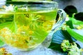 Herbal tea made from linden. Detox herbal tea.