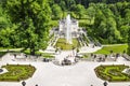 Linderhof Palace on sunny day German: Schloss Linderhof is a Schloss in Germany, in southwest Bavaria near Ettal Abbey Royalty Free Stock Photo