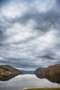 The deep Lehne fjord stretching inland..