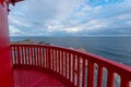 View over the sea from Lindesnes lighthouse.. Royalty Free Stock Photo