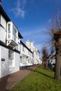 View of white housess in the village of Lindfield West Sussex on February 01, 2023