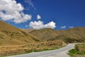 Lindis Pass in New Zealand Royalty Free Stock Photo