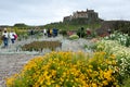 LINDISFARNE CASTLE, HOLY ISLAND/NORTHUMBERLAND - AUGUST 16 : Vie Royalty Free Stock Photo