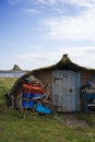Lindisfarne Castle, at Holy Island in Northumberland, England Royalty Free Stock Photo