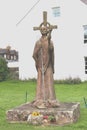 Lindisfarne Priory Statue of St Aidan