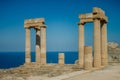 Lindos acopolis Royalty Free Stock Photo