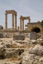 Lindos Acropolis Greece Royalty Free Stock Photo