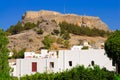 Lindos acropolis. Greece Royalty Free Stock Photo