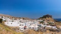 Lindos Acropolis Greece Panorama Royalty Free Stock Photo