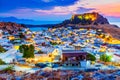 Lindos, Acropolis in Rhodes, Greece