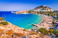 Lindos, Acropolis in Rhodes, Greece