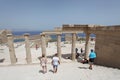 Lindos Acropolis Rhodes island, Greece Royalty Free Stock Photo