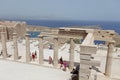 Lindos Acropolis Rhodes island, Greece Royalty Free Stock Photo