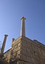 Lindos ancient acropolis at Rhodes island Royalty Free Stock Photo