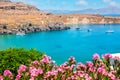 Lindos bay view. Rhodes, Greece