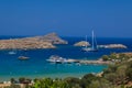 Lindos Beach at Rhodes Island