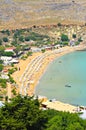 Lindos beach Royalty Free Stock Photo