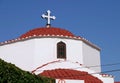 Lindos Greek orthodox church cupola Royalty Free Stock Photo