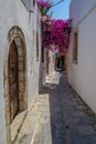 Lindos Narrow Street at Rhodes Island