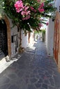 Lindos Streets and Passageways Royalty Free Stock Photo