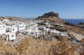 Lindos town. Rhodes island, Greece Royalty Free Stock Photo