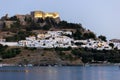 Panorama made from the sea at night