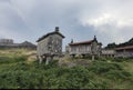 Lindoso village medieval castle and old granite granaries