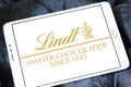 Lindt chocolate logo Royalty Free Stock Photo