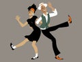 Lindy Hop Dancers Royalty Free Stock Photo