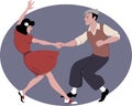 Lindy Hop dancing Royalty Free Stock Photo