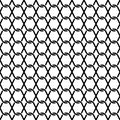 Line Abstract net curve seamless pattern with black color in white background