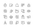 Line Agile Development Icons