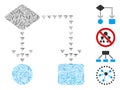 Line Algorithm Flowchart Icon Vector Collage Royalty Free Stock Photo