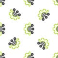 Line Algorithm icon isolated seamless pattern on white background. Algorithm symbol design from Artificial Intelligence